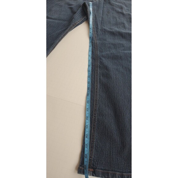 Nine West Bootcut Back Flap Pockets Women's size 16 Dark Wash Blue Denim jeans - Picture 8 of 13
